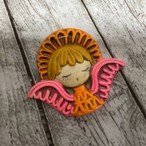 Vintage Paul Marshall Japan Angel Ornament Paper Mache Unique Decor Holiday MCM
